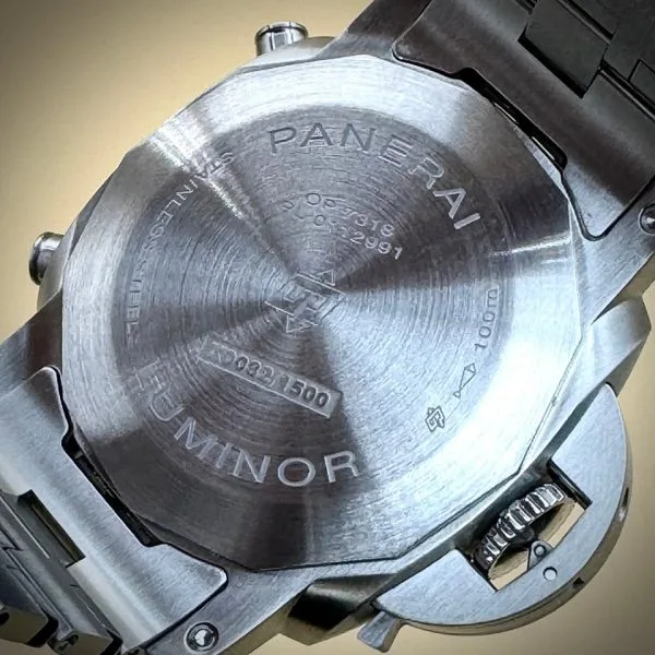 2022 Luminor Panerai Chronograph in stainless steel and blue