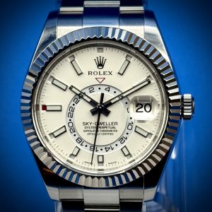 Rolex Sky-Dweller 336934 / 42mm / Steel & White Gold, White Dial, Oyster Bracelet