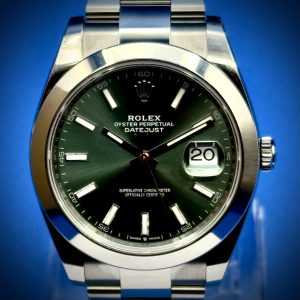 Rolex Datejust 41MM Mint Green Dial Oyster Bracelet - Reference: 126300