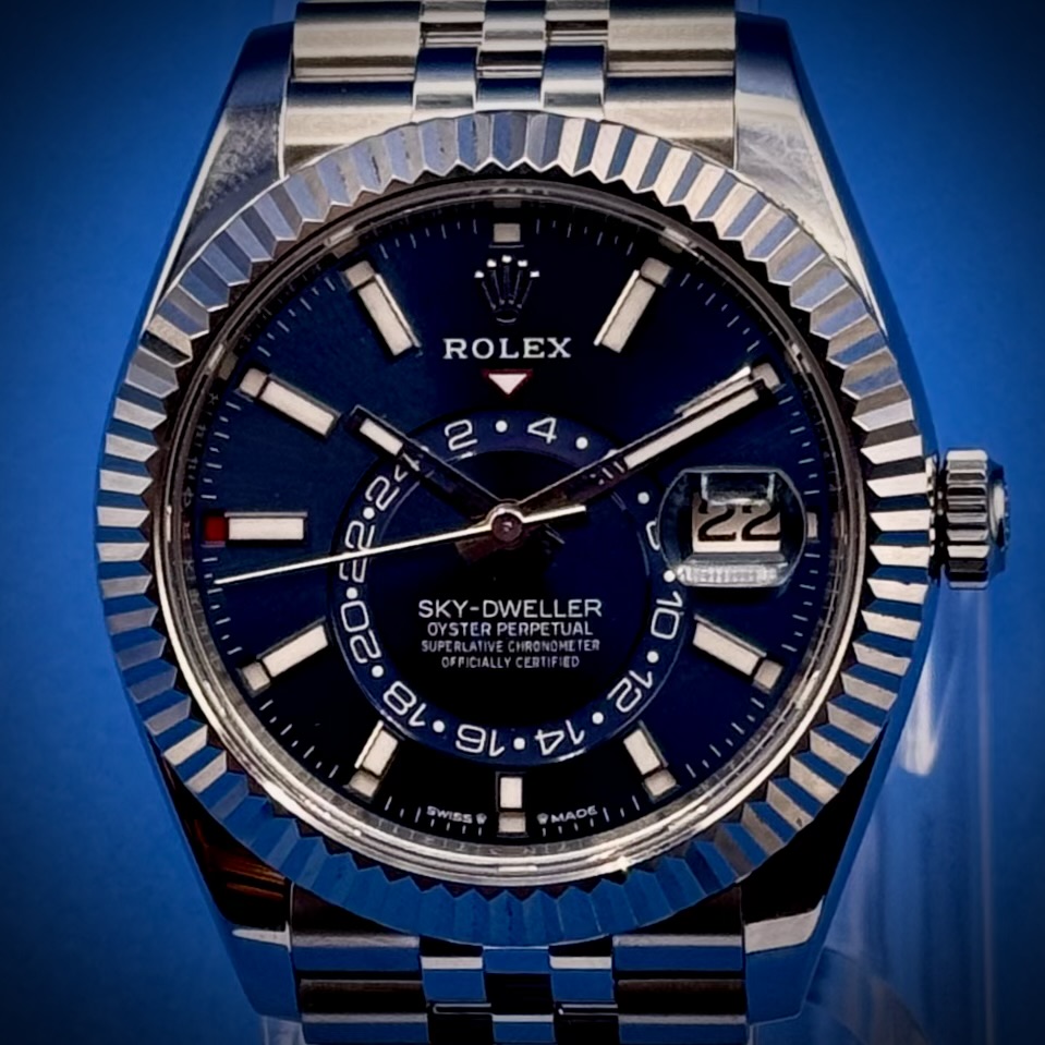 1 37 - Genco Timepieces Rolex Sky‑Dweller Blue Dial 42mm Reference 336934