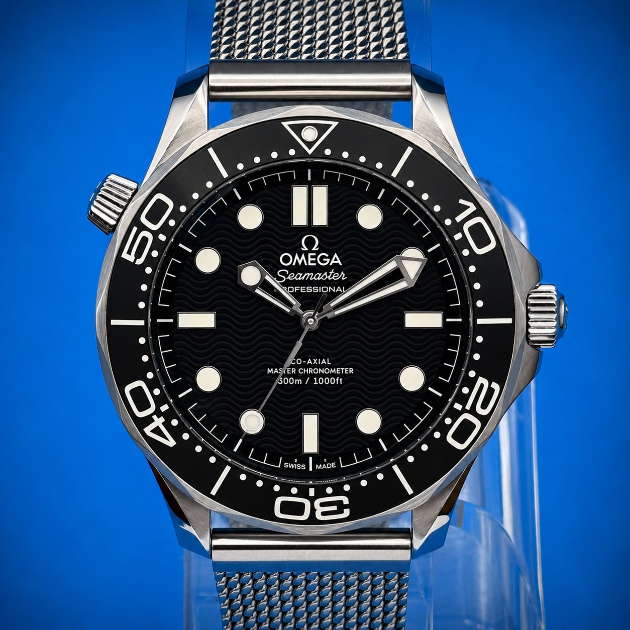 1 68 - Genco Timepieces OMEGA Seamaster Diver 300M | 42MM | Black Dial | Stainless Steel Mesh Bracelet | Ref. 210.30.42.20.01.010 | Full Set - Image 2
