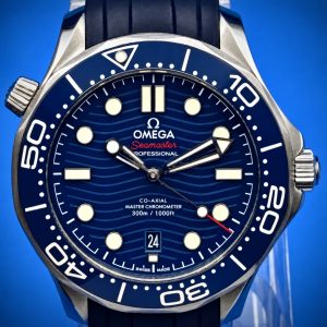 OMEGA Seamaster Diver 300M 42MM | Blue Dial | Blue Rubber Strap | Ref. 210.32.42.20.03.001 | Full Set
