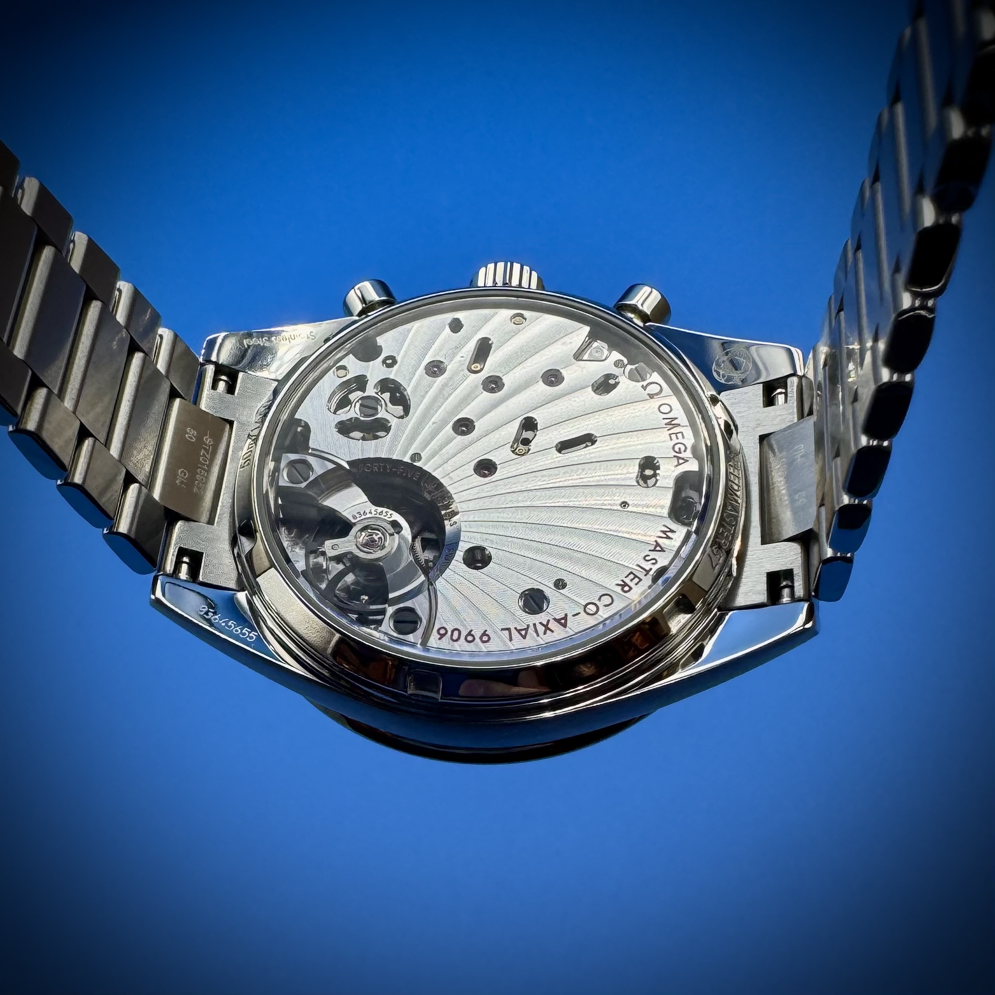 12 33 - Genco Timepieces 2024 Omega Speedmaster '57 40.5MM Blue Dial Steel Bracelet Reference 332.10.41.51.03.001 - Image 12