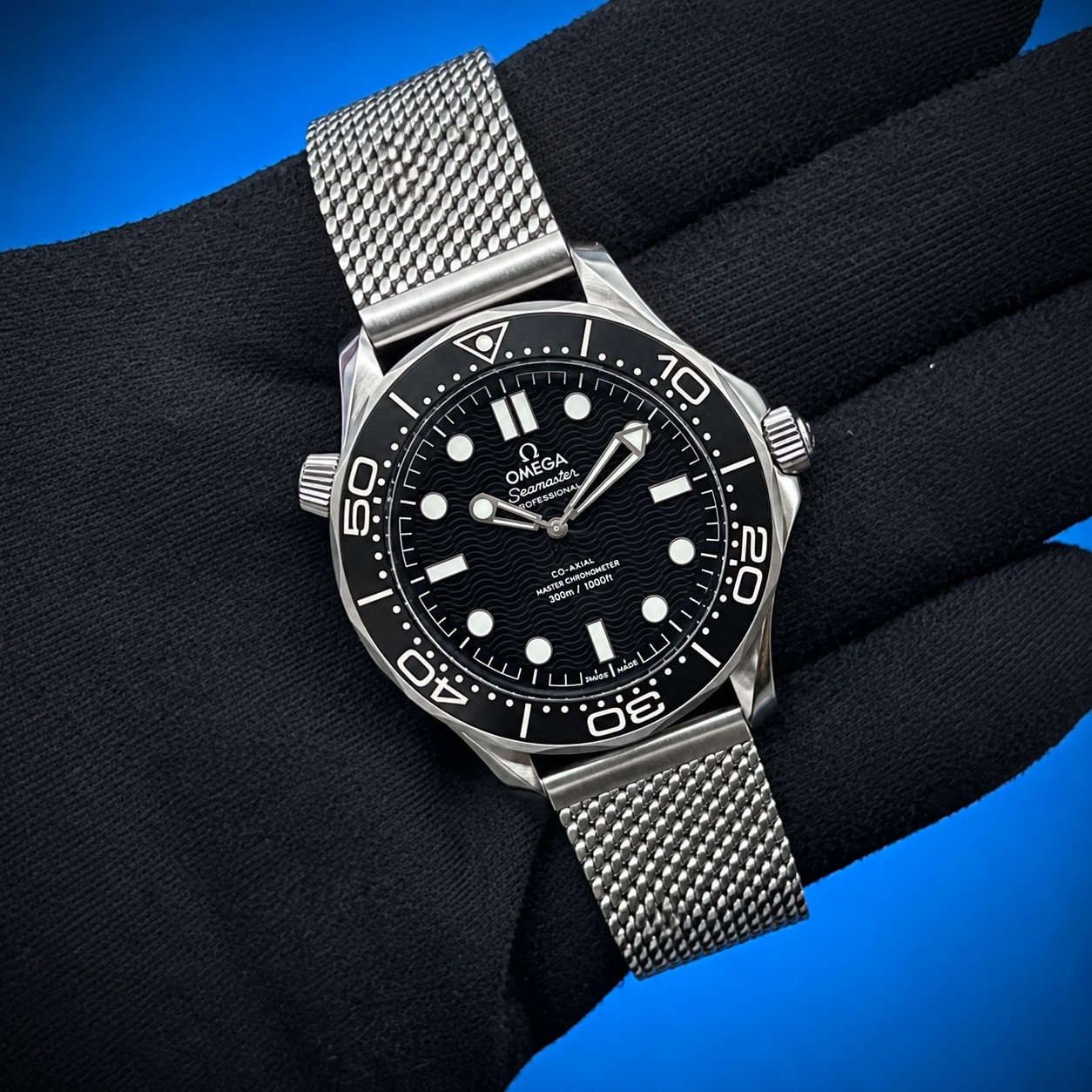 12 65 - Genco Timepieces OMEGA Seamaster Diver 300M | 42MM | Black Dial | Stainless Steel Mesh Bracelet | Ref. 210.30.42.20.01.010 | Full Set - Image 11