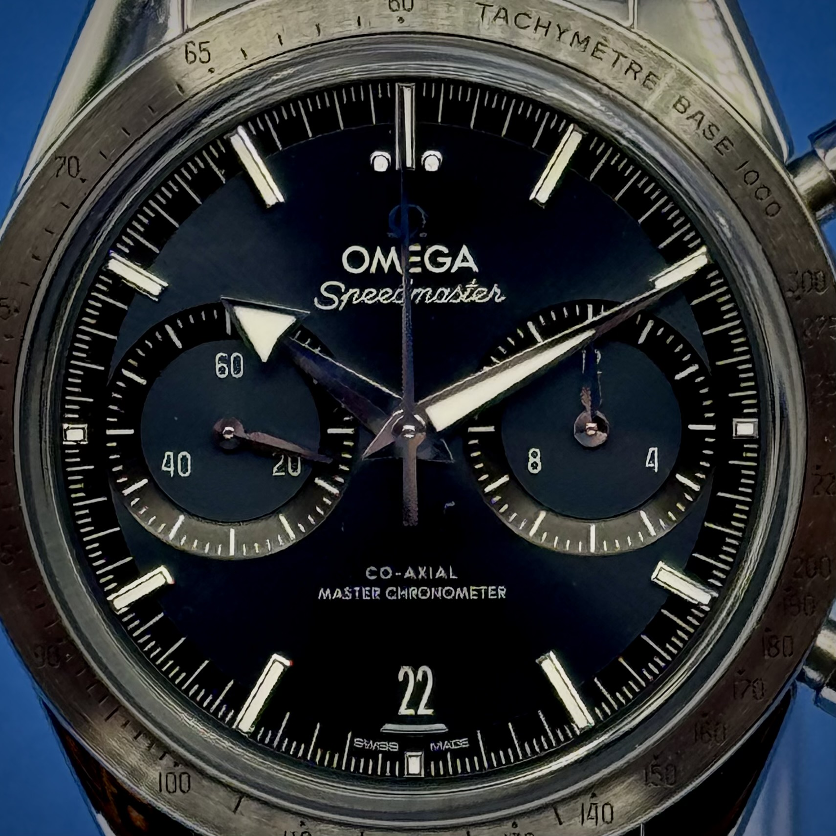15 30 - Genco Timepieces 2024 Omega Speedmaster '57 40.5MM Blue Dial Steel Bracelet Reference 332.10.41.51.03.001 - Image 15