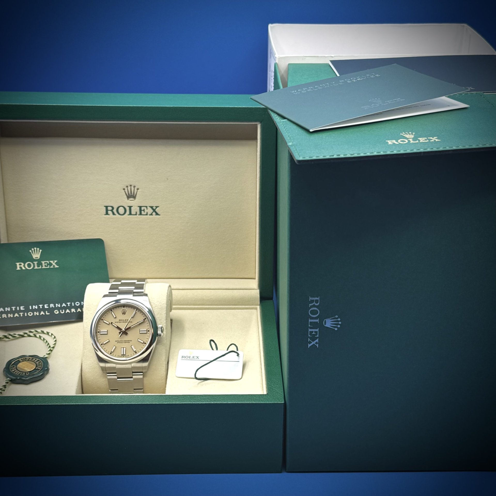 Buy The Rolex Oyster Perpetual / 41mm / Beige Dial Reference
