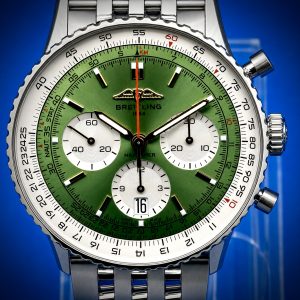 Breitling Navitimer B01 Chronograph 43mm Reference AB0139211L1A1 – Green Dial – New Full Set