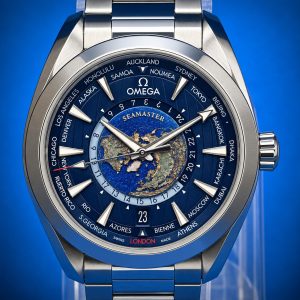 OMEGA Seamaster Aqua Terra Worldtimer 43MM Summer Blue Dial Steel 220.10.43.22.03.002 | Full Set