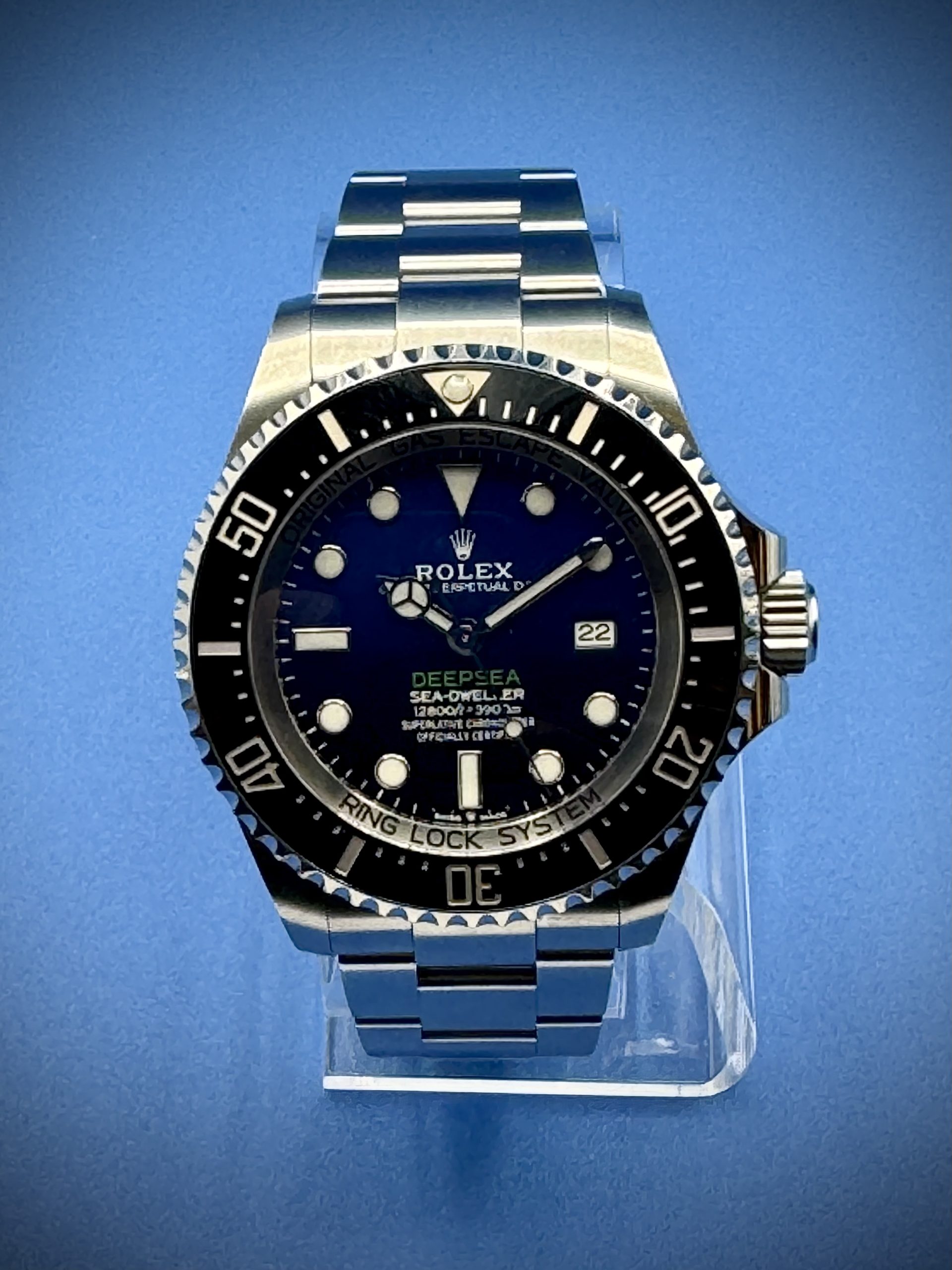 2 10 scaled - Genco Timepieces Rolex Deepsea Sea-Dweller “James Cameron” / Ref. 126660 / D-Blue Dial 44mm - Image 3