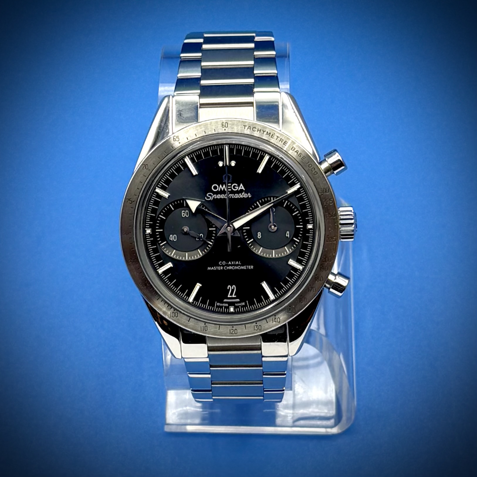 2 30 - Genco Timepieces 2024 Omega Speedmaster '57 40.5MM Blue Dial Steel Bracelet Reference 332.10.41.51.03.001 - Image 3