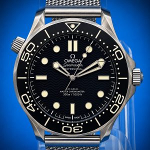 OMEGA Seamaster Diver 300M | 42MM | Black Dial | Stainless Steel Mesh Bracelet | Ref. 210.30.42.20.01.010 | Full Set