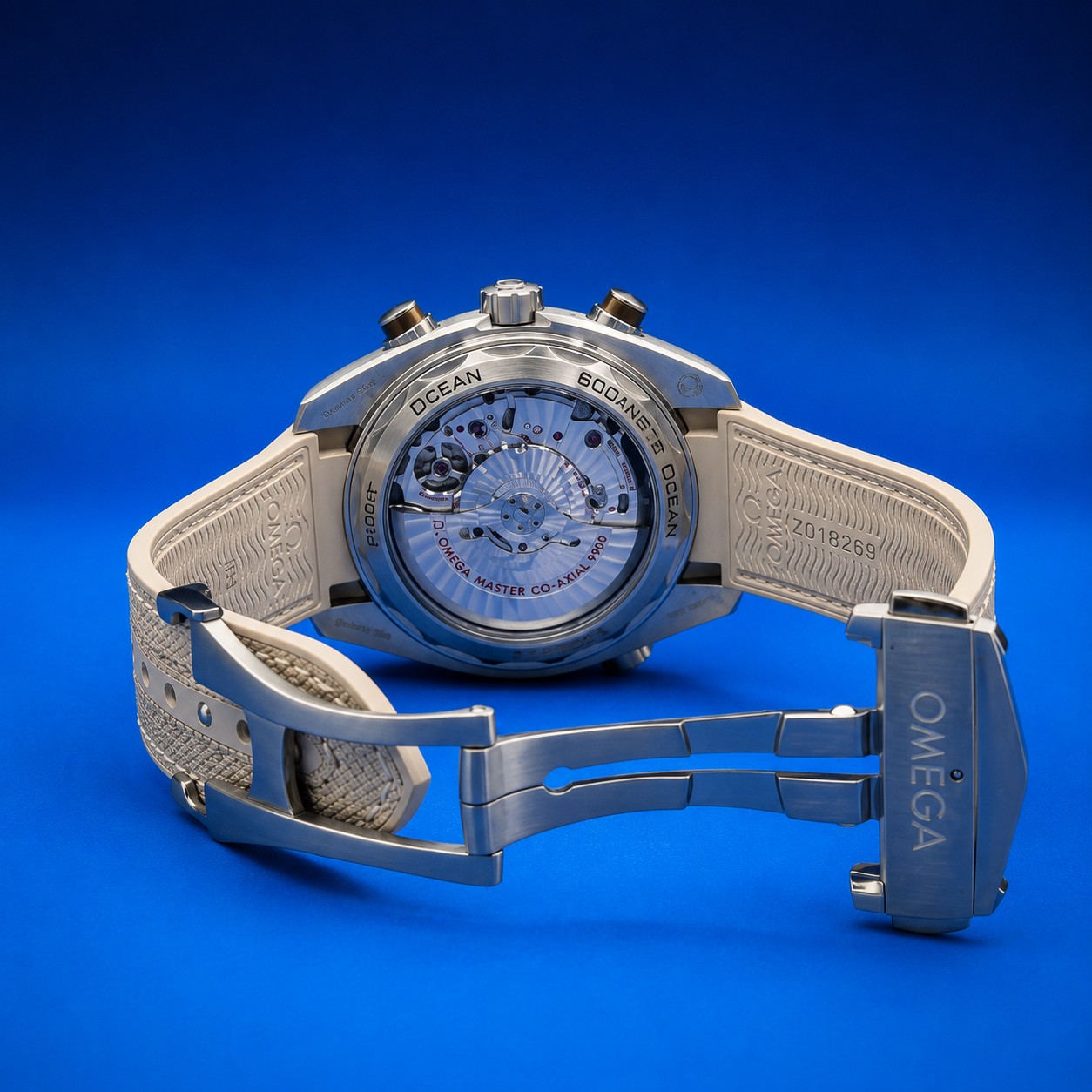 21 14 - Genco Timepieces OMEGA Seamaster Planet Ocean 600M Chronograph Reference 215.32.46.51.09.001 | Beige Dial | Brown Ceramic Bezel - Image 23