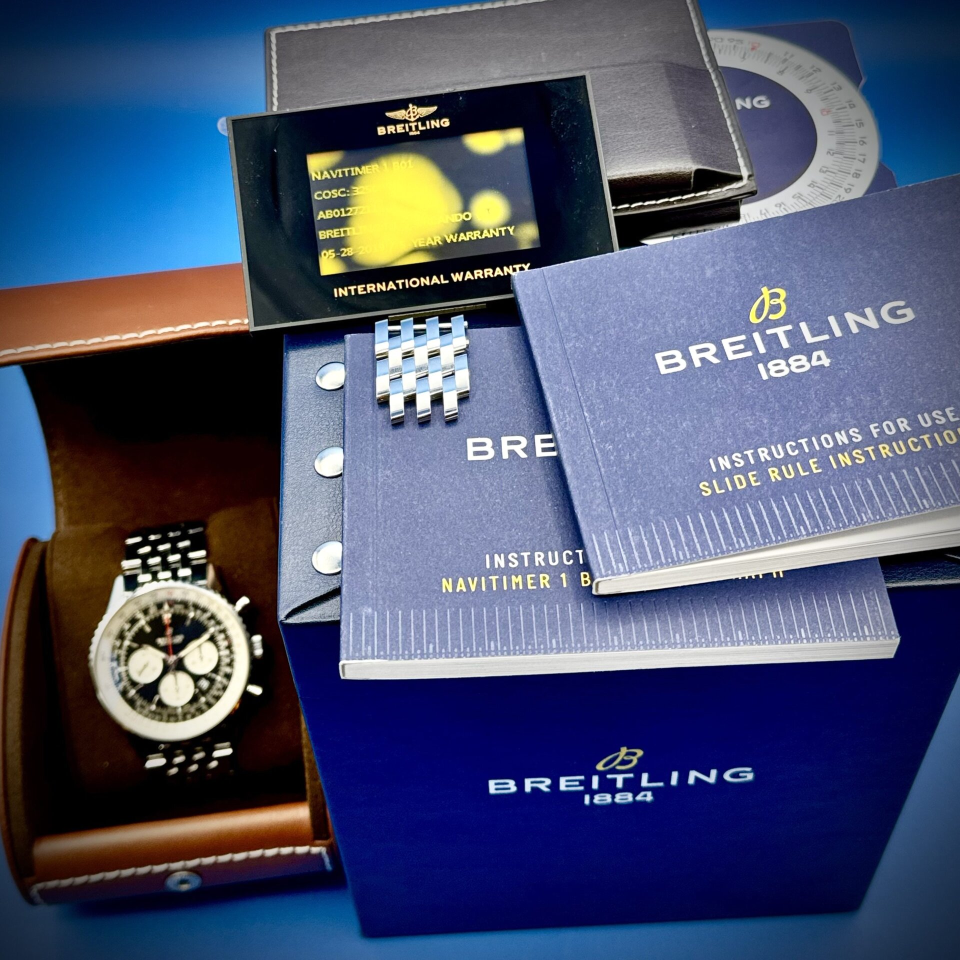 21 2 scaled - Genco Timepieces Breitling Navitimer B01 CH 46MM SS Black Dial Men’s Watch Ref# AAB0127 - Image 13