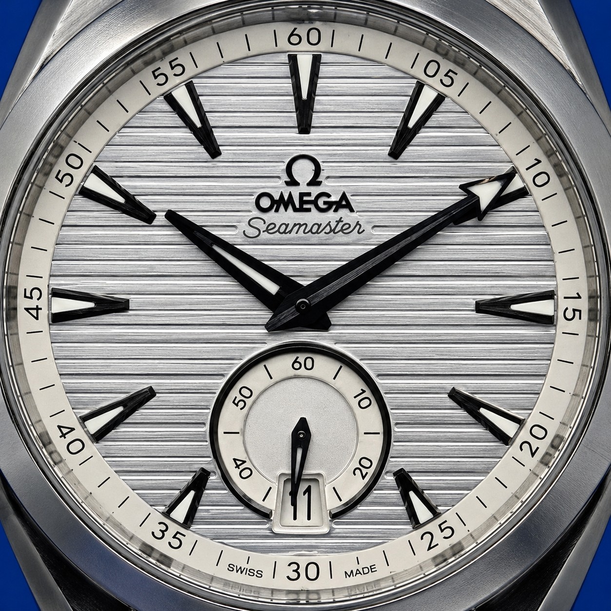 5 59 - Genco Timepieces OMEGA Seamaster Aqua Terra 150M Small Seconds | 41MM | Silver Dial | Beige Rubber Strap | Ref. 220.12.41.21.02.005 | Full Set - Image 5
