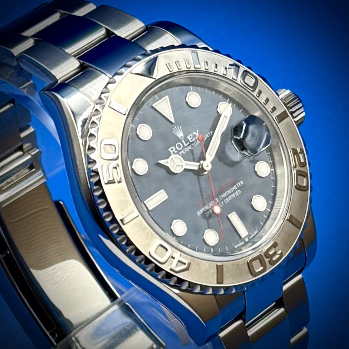 5 71 - Genco Timepieces ROLEX Yacht-Master 40MM | Blue Dial | Oystersteel & Platinum | Ref. 126622 | Full Set - Image 4