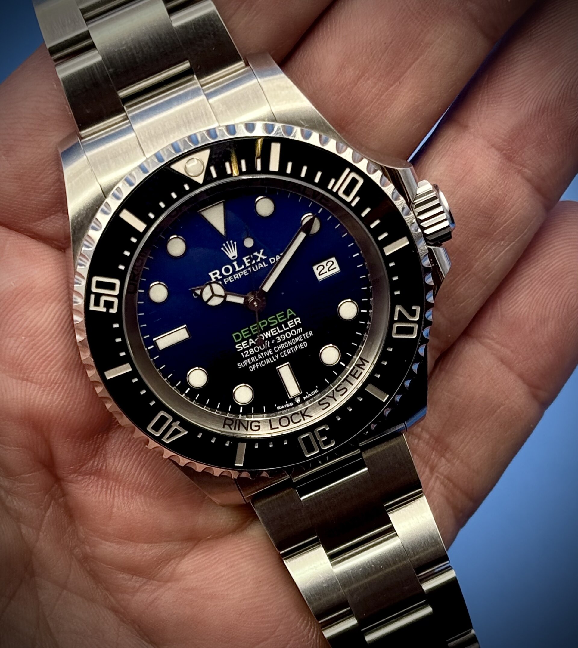 6 13 - Genco Timepieces Rolex Deepsea Sea-Dweller “James Cameron” / Ref. 126660 / D-Blue Dial 44mm - Image 5