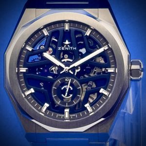 Zenith DEFY Skyline Skeleton 41MM | Blue Skeleton Dial | Stainless Steel Bracelet | Ref. 03.9300.3620/79.I001 | Full Set