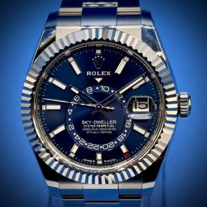 Rolex Sky-Dweller 336934 / 42mm / Steel & White Gold, Blue Dial, Oyster Bracelet